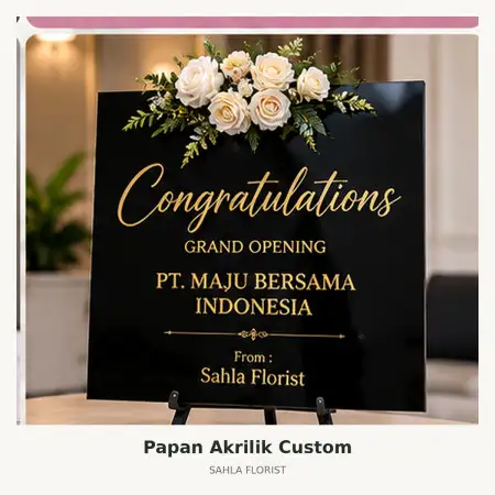 Papan Bunga Akrilik Magelang Kota